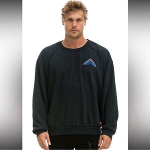 Aviator Nation 🏔️ Mountain Stitch Crew Sweatshirt Unisex Size XXL